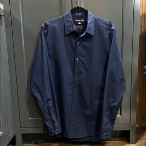 Michael Kors Men's Deep Blue Dress Shirt